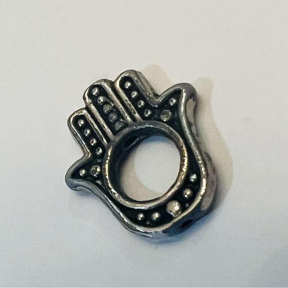 Silver Hamsa Hand Charm